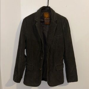 Women’s Olive Green Corduroy Blazer